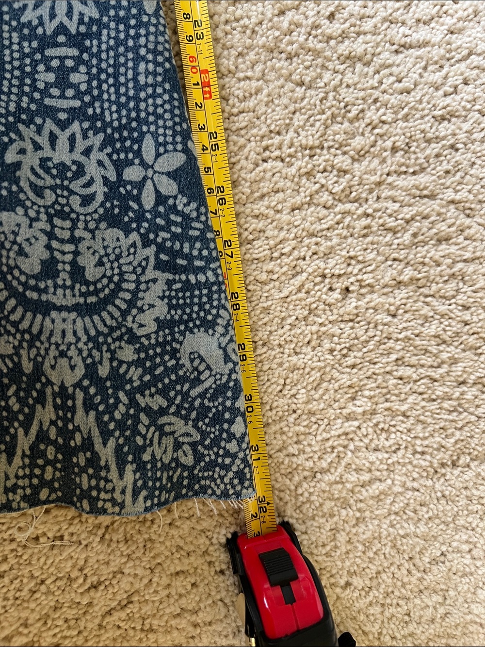 Free People Rich Blue Floral Print Jeans - Picture 8 of 8
